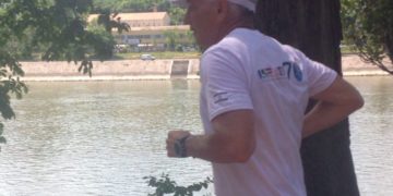 Peter Hajdu was running 70 km for Israel’s 70th Anniversary