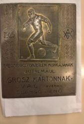 New silver plaque was found from the XX. Century