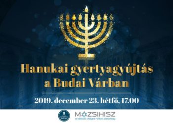 Hanukai gyertyagyújtás a budai várban