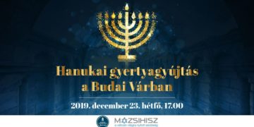 Hanukai gyertyagyújtás a budai várban