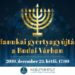 Hanukai gyertyagyújtás a budai várban