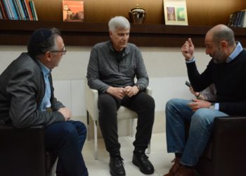 Maccabi VAC találkozója Mark Spitz kilencszeres olimpiai bajnok úszóval