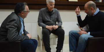 Maccabi VAC találkozója Mark Spitz kilencszeres olimpiai bajnok úszóval