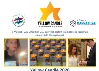 A Maccabi VAC 2020-ban 250 gyertyát osztott ki a közösség tagjainak és a projekt támogatóinak