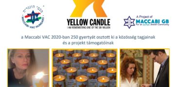 A Maccabi VAC 2020-ban 250 gyertyát osztott ki a közösség tagjainak és a projekt támogatóinak