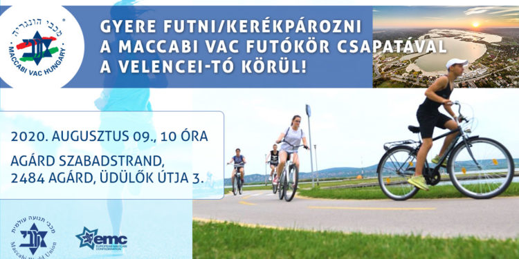 Gyere futni/kerékpározni a Maccabi VAC futókör csapatával a Velencei-tó körül!
