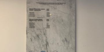 Maccabi aranyérmes sportolókról táblakihelyezés a Scheiber iskolában