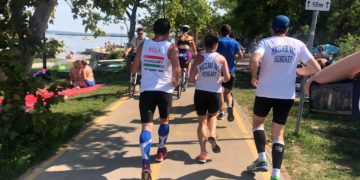 Velencei-tó körüli futás és biciklizés képei