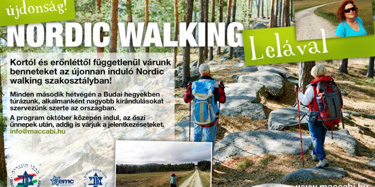 Újdonság – Nordic walking Lelával