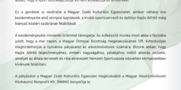 Hajós Alfréd felhívás – NEKIK SZÓLT A HIMNUSZ