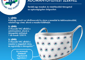 A MACCABI VAC JÓTÉKONYSÁGI ADOMÁNYGYŰJTÉST SZERVEZ