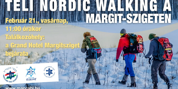 Téli Nordic Walking a Margit-szigeten