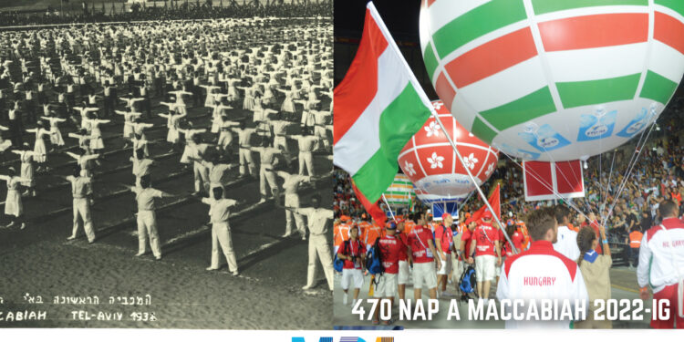 Az első maccabiah megnyitó ünnepség